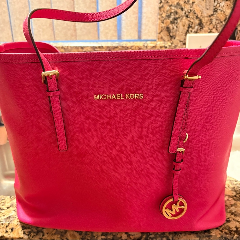 Michael Kors Fuchsia Tote Bag